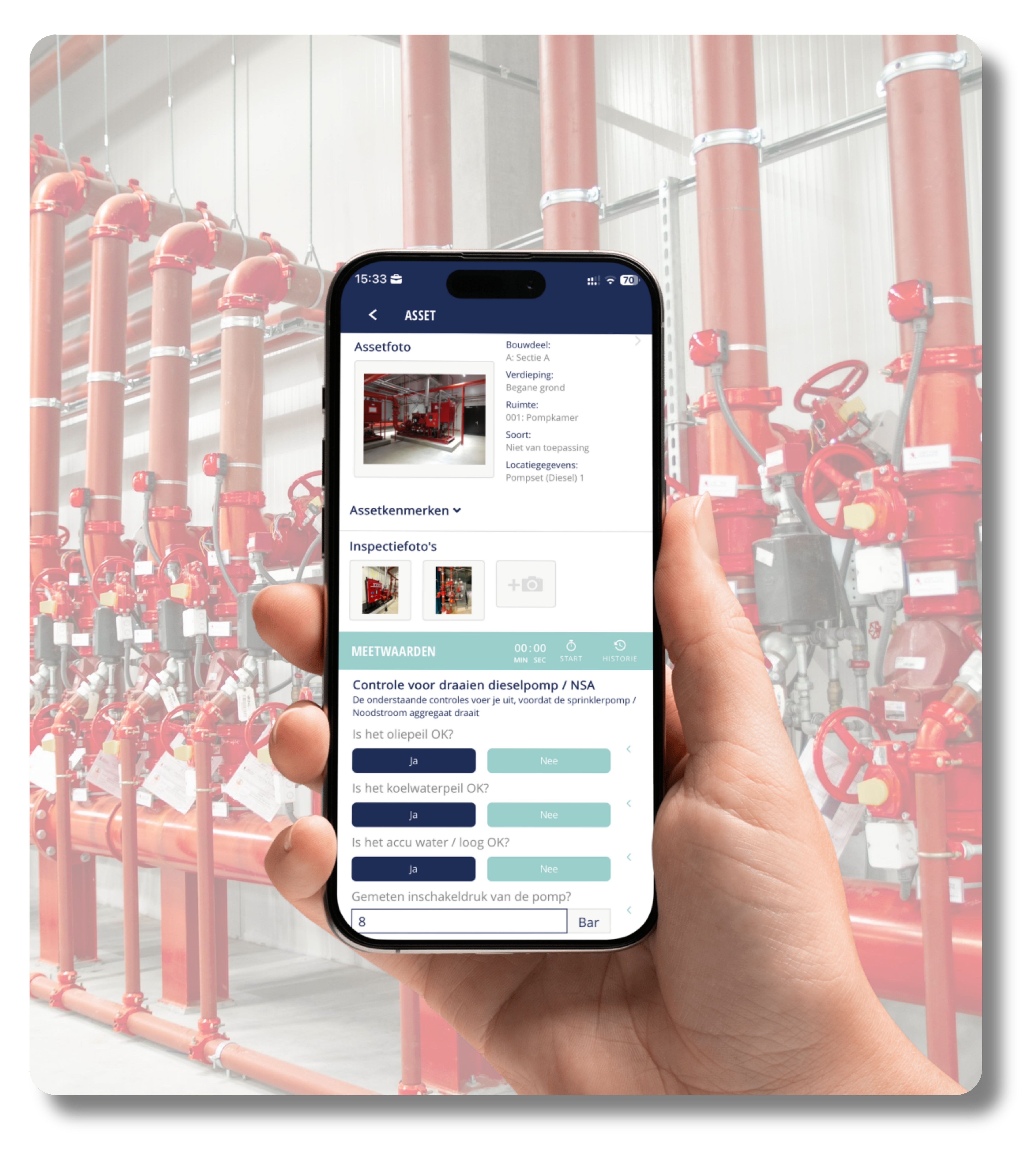 Sprinkler logboek dashboard